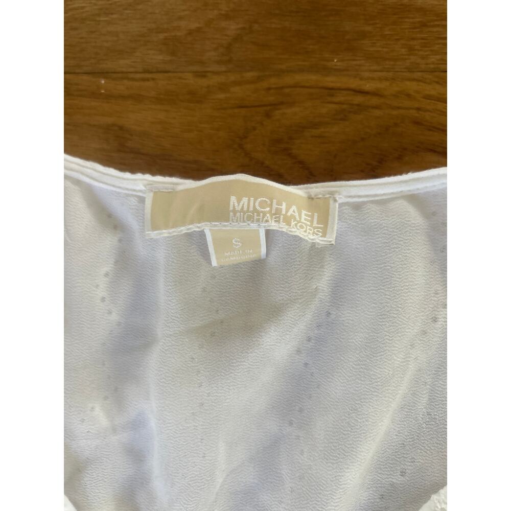 Michael Kors Julia Smocked Eyelet Flutter Dress W… - image 5